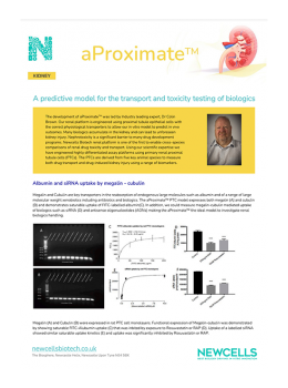 aProximate™ A predictive model for the transport & toxicity testing of biologics