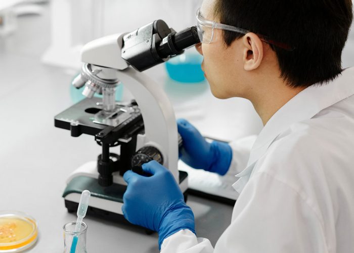 Person working in lab