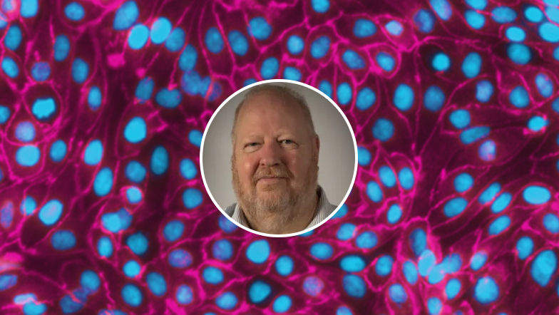 Dr Colin Brown face inside cells